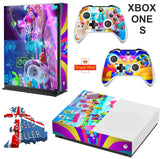 FALL GUYS XBOX ONE S (SLIM) *TEXTURED VINYL ! * PROTECTIVE SKIN DECAL WRAP