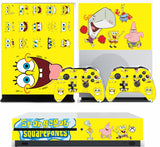 SPONGEBOB XBOX ONE S (SLIM) *TEXTURED VINYL ! * PROTECTIVE SKIN DECAL WRAP