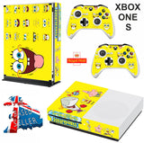 SPONGEBOB XBOX ONE S (SLIM) *TEXTURED VINYL ! * PROTECTIVE SKIN DECAL WRAP