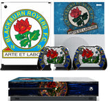 BLACKBURN ROVERS XBOX ONE S (SLIM) *TEXTURED VINYL ! * PROTECTIVE SKIN DECAL WRAP