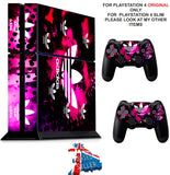 ADIDAS MULTI PURPLE PS4 *TEXTURED VINYL ! * PROTECTIVE SKINS DECAL WRAP STICKERS