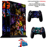 FIVE NIGHTS AT FREDDY'S 5 PS4 *TEXTURED VINYL ! * PROTECTIVE SKINS DECAL WRAP STICKERS