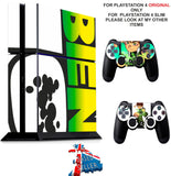 BEN 10 PS4 *TEXTURED VINYL ! * PROTECTIVE SKINS DECAL WRAP STICKERS