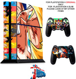 DRAGON BALL Z PS4 *TEXTURED VINYL ! * PROTECTIVE SKINS DECAL WRAP STICKERS