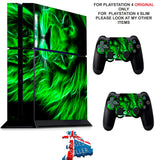 LION PS4 *TEXTURED VINYL ! * PROTECTIVE SKINS DECAL WRAP STICKERS