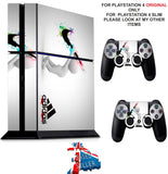NIKE & ADIDAS PS4 *TEXTURED VINYL ! * PROTECTIVE SKINS DECAL WRAP STICKERS