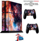 NEBULA 5 PS4 *TEXTURED VINYL ! * PROTECTIVE SKINS DECAL WRAP STICKERS