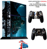 BATMAN ARKHAM NIGHT PS4 *TEXTURED VINYL ! * PROTECTIVE SKINS DECAL WRAP STICKERS