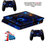 SWIRLS PS4 SLIM *TEXTURED VINYL ! *PROTECTIVE SKINS DECALS WRAP