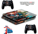 AVENGERS PS4 SLIM *TEXTURED VINYL ! *PROTECTIVE SKINS DECALS WRAP