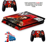 WWE 2K18 PS4 SLIM *TEXTURED VINYL ! *PROTECTIVE SKINS DECALS WRAP