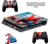SPIDERMAN PS4 SLIM *TEXTURED VINYL ! *PROTECTIVE SKINS DECALS WRAP