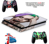 SUICIDE SQUAD PS4 SLIM *TEXTURED VINYL ! *PROTECTIVE SKINS DECALS WRAP