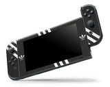ADIDAS BLACK & WHITE NINTENDO SWITCH **TEXTURED VINYL ! *  SKINS DECALS WRAP