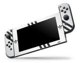 ADIDAS WHITE & BLACK NINTENDO SWITCH **TEXTURED VINYL ! *  SKINS DECALS WRAP
