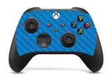 BLUE CARBON EFFECT Xbox SERIES X *TEXTURED VINYL ! * SKINS DECALS STICKERS WRAP