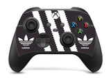ADIDAS BLACK & WHITE Xbox SERIES X *TEXTURED VINYL ! * SKINS DECALS STICKERS