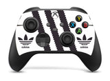 ADIDAS WHITE & BLACK Xbox SERIES X *TEXTURED VINYL ! * SKINS DECALS STICKERS