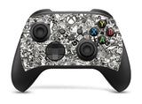 BLACK & WHITE STICKERBOMB Xbox SERIES X *TEXTURED VINYL ! * SKINS DECALS STICKERS WRAP