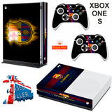 BARCELONA FC XBOX ONE S (SLIM) *TEXTURED VINYL ! * PROTECTIVE SKIN DECAL WRAP