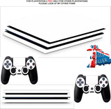 WHITE EDITION PS4 PRO SKINS DECALS (PS4 PRO VERSION) TEXTURED VINYL