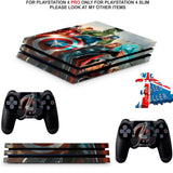 AVENGERS PS4 PRO SKINS DECALS (PS4 PRO VERSION) TEXTURED VINYL