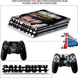 CALL OF DUTY WWII PS4 PRO SKINS DECALS (PS4 PRO VERSION) TEXTURED VINYL