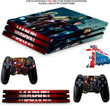 MARVEL PS4 PRO SKINS DECALS (PS4 PRO VERSION) TEXTURED VINYL