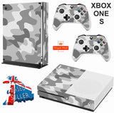 GRAY CAMO XBOX ONE S (SLIM) *TEXTURED VINYL ! * PROTECTIVE SKIN DECAL WRAP