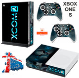 XCOM XBOX ONE S (SLIM) *TEXTURED VINYL ! * PROTECTIVE SKIN DECAL WRAP
