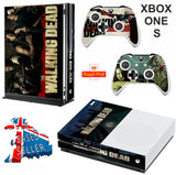 WALKING DEAD XBOX ONE S (SLIM) *TEXTURED VINYL ! * PROTECTIVE SKIN DECAL WRAP