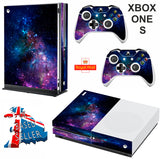 NEBULA GALAXY XBOX ONE S (SLIM) *TEXTURED VINYL ! * PROTECTIVE SKIN DECAL WRAP
