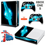 NIKE TICK BLUE XBOX ONE S (SLIM) *TEXTURED VINYL ! * PROTECTIVE SKIN DECAL WRAP