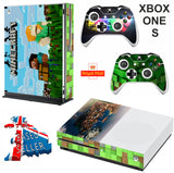 MINECRAFT V2 XBOX ONE S (SLIM) *TEXTURED VINYL ! * PROTECTIVE SKIN DECAL WRAP