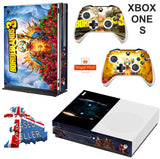 BORDERLANDS XBOX ONE S (SLIM) *TEXTURED VINYL ! * PROTECTIVE SKIN DECAL WRAP