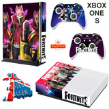 FORTNITE SEASON 5 XBOX ONE S (SLIM) *TEXTURED VINYL ! * PROTECTIVE SKIN DECAL WRAP