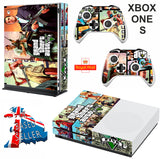 GTA 5 XBOX ONE S (SLIM) *TEXTURED VINYL ! * PROTECTIVE SKIN DECAL WRAP