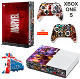 MARVEL 2 XBOX ONE S (SLIM) *TEXTURED VINYL ! * PROTECTIVE SKIN DECAL WRAP
