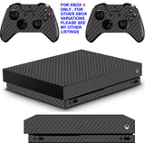 BLACK CARBON EFFECT XBOX ONE X *TEXTURED VINYL ! * PROTECTIVE SKINS DECALS STICKERS