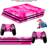 PINK CAMO PS4 PRO SKINS DECALS (PS4 PRO VERSION) TEXTURED VINYL