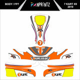 FP7 - 7 KART X9 FULL KART STICKER KIT