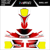 FP7  WITH FREELINE-EVO SIDEPODS BIREL ART FULL KART STICKER KIT