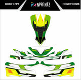 FP7 HONEYCOMB FULL KART STICKER KIT