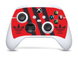 ADIDAS RED & BLACK Xbox SERIES S *TEXTURED VINYL ! * SKINS DECALS STICKERS