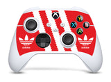 ADIDAS ORANGE & WHITE Xbox SERIES S *TEXTURED VINYL ! * SKINS DECALS STICKERS