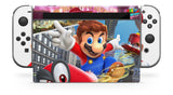 SUPER MARIO ODYSSEY NINTENDO SWITCH **TEXTURED VINYL ! *  SKINS DECALS WRAP