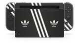 ADIDAS BLACK & WHITE NINTENDO SWITCH **TEXTURED VINYL ! *  SKINS DECALS WRAP