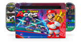 MARIO TENNIS ACES NINTENDO SWITCH **TEXTURED VINYL ! *  SKINS DECALS WRAP