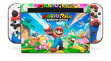 MARIO AND RABBIDS KINGDOM BATTLE NINTENDO SWITCH **TEXTURED VINYL ! *  SKINS DECALS WRAP