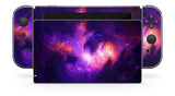 NEBULA GALAXY NINTENDO SWITCH **TEXTURED VINYL ! *  SKINS DECALS WRAP